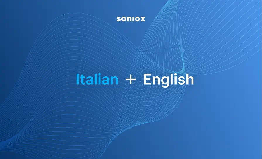 Italian speech recognition AI